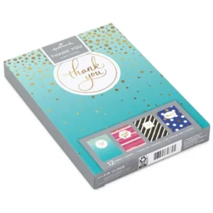 Hallmark Thank-You Cards, Assorted Dot and Stripe Designs, 12 ct. PSD FILES